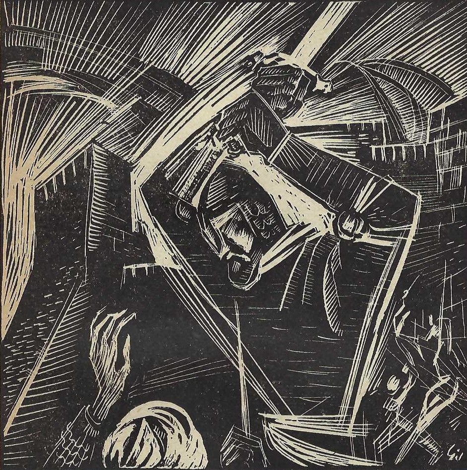 D. Afonso Henriques, ilustração de Júlio Gil.