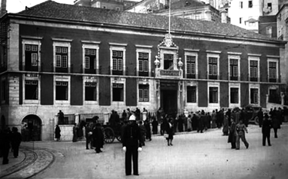 O Palácio da Independência, depois das obras dirigidas pelo Arquiteto Raul Lino, nos anos 1940.