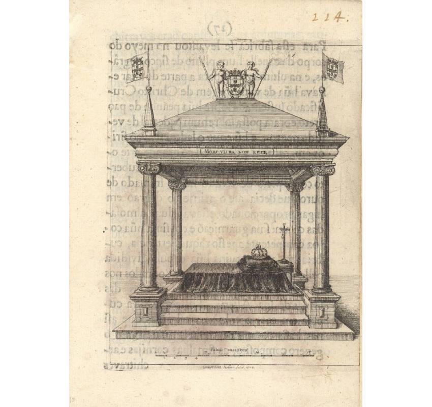 Lisboa, Biblioteca Nacional de Portugal, Desconhecido, Altar das exéquias celebradas pelo príncipe D. Teodósio, em Londres (c. 1653).