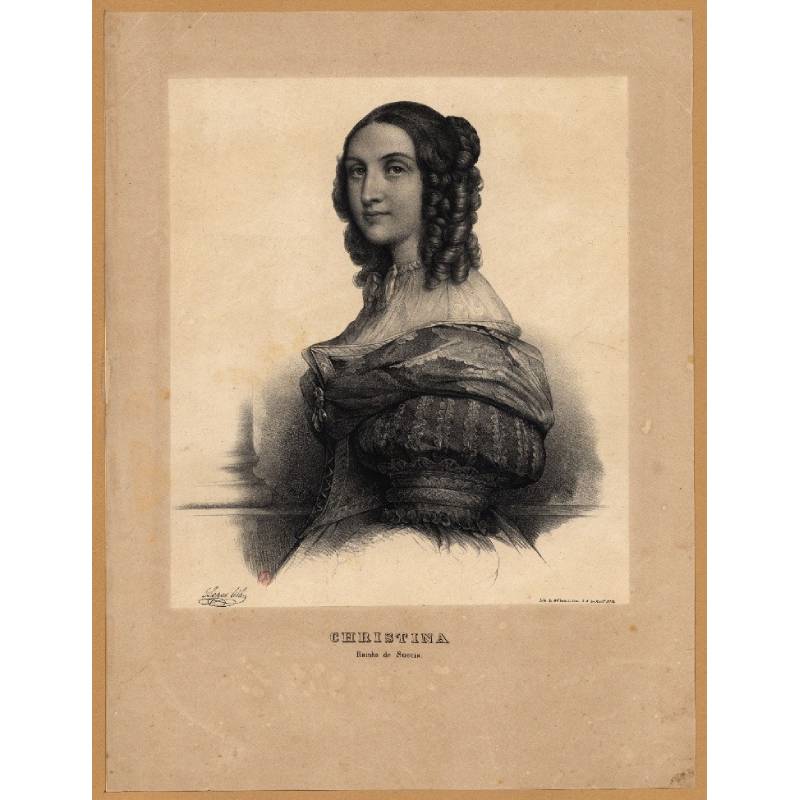Lisboa, Biblioteca Nacional de Portugal, José Joaquim Lopes, Cristina, Rainha da Suécia (c. 1850).