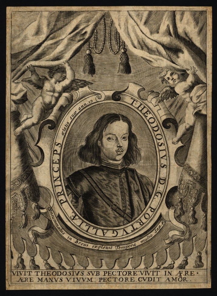 Lisboa, Biblioteca Nacional de Portugal, Thomas Dudley (atribuído), Theodosius D. G. Portugalliae Princeps aetatis suae ann. 19 (c. 1653).