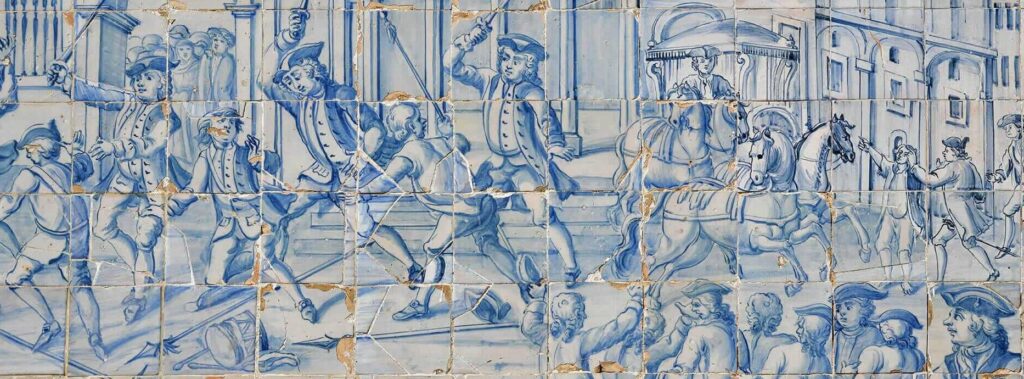 Painel de Azulejos «Redempsão de Portugal A Fidelidade e o amor triunfão»